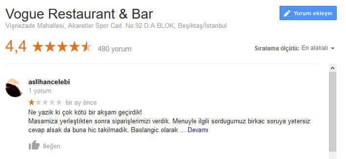 Google Yorum Yönetimi