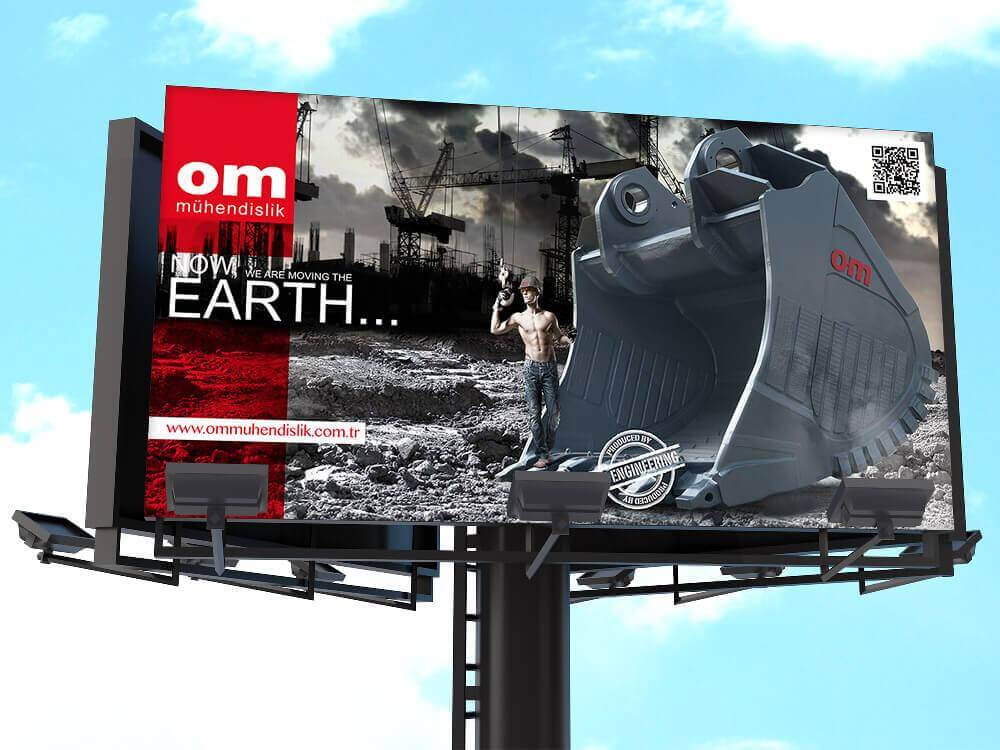 Om Mühendislik Bilboard ve Fuar Stand Tasarım örneği bilboard tasarım örnekleri