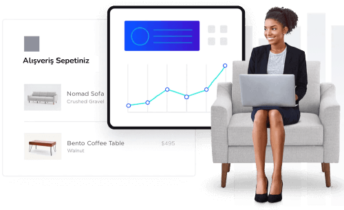 e-ticaret sitesi tasarım fiyatları - Eticaret hizmetleri - wordpress eticaret tasarım yazılım. E-Ticaret Web Sitesi Görseli e-ticaret sitesi tasarım fiyatları - Eticaret hizmetleri - wordpress eticaret tasarım yazılım. E-ticaret satış grafiği ve dizüstü bilgisayarda çalışan kadın